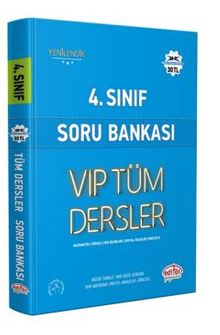 4.Sınıf Vıp Tüm Dersler Soru Bankası Mavi Kitap 