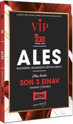 2022 VİP ALES Son 3 Sınav Tamamı Çözümlü Çıkmış Sorular