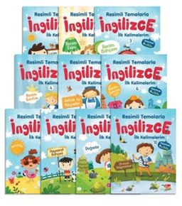 Çıkartmalı Resimli Temalarla İngilizce İlk Kelimelerim 10'lu Set   