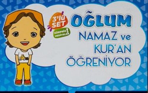 Oğlumun Dini Eğitim Seti Boyama Kalemi Hediyeli