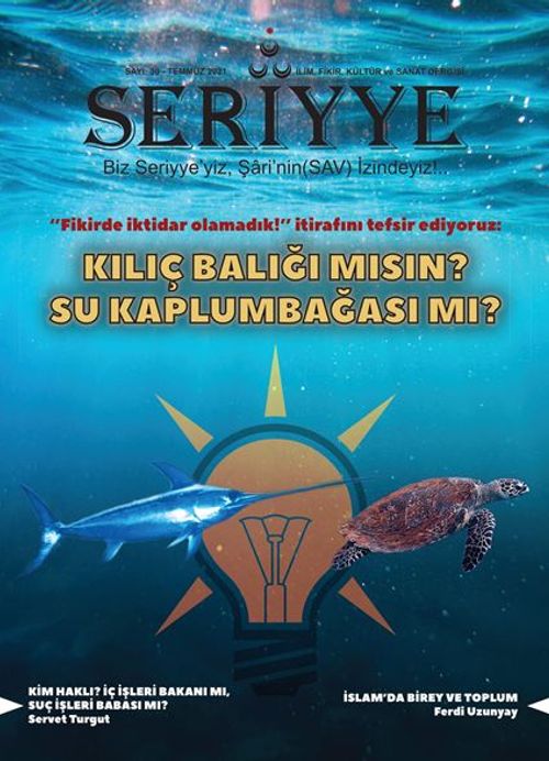 Seriyye İlim, Fikir, Kültür ve Sanat Dergisi Sayı:30  Temmuz 2021