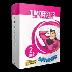 2. Sınıf Tüm Dersler Soru Bankası (Kutulu Set) (Süperkid Serisi)