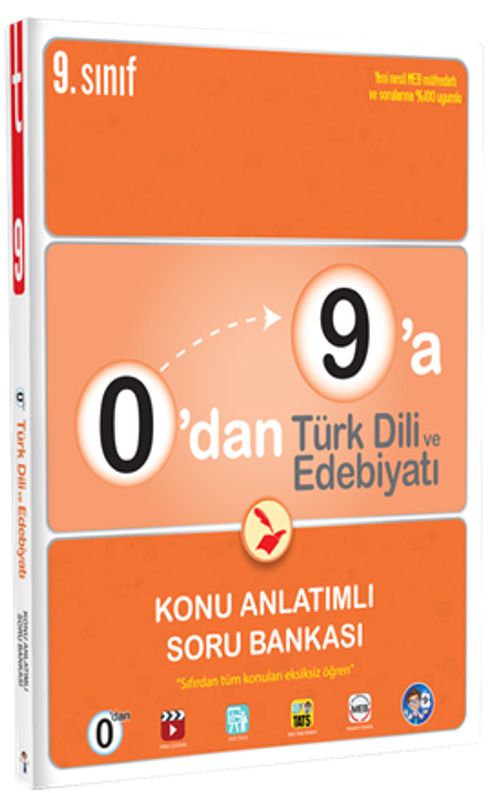 0'dan 9'a Türk Dili ve Edebiyatı Konu Anlatımlı Soru Bankası