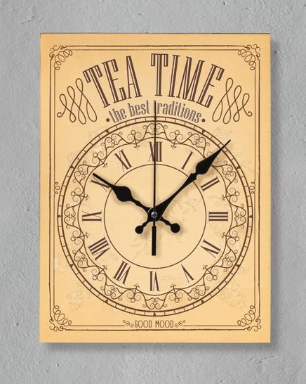 Full Frame Duvar Sanatları - Nostaljik Ahşap Duvar Saati - Coffee Time  - Tekli (FF-NS200)