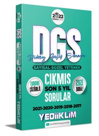 2022 Prestij Serisi DGS Tamamı Çözümlü Son 5 Yıl Çıkmış Sorular 