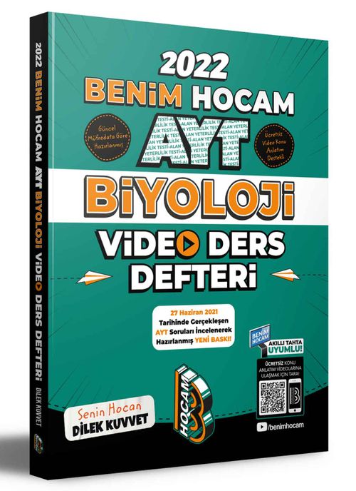 2022 AYT Biyoloji Video Ders Defteri (Konu Anlatım)