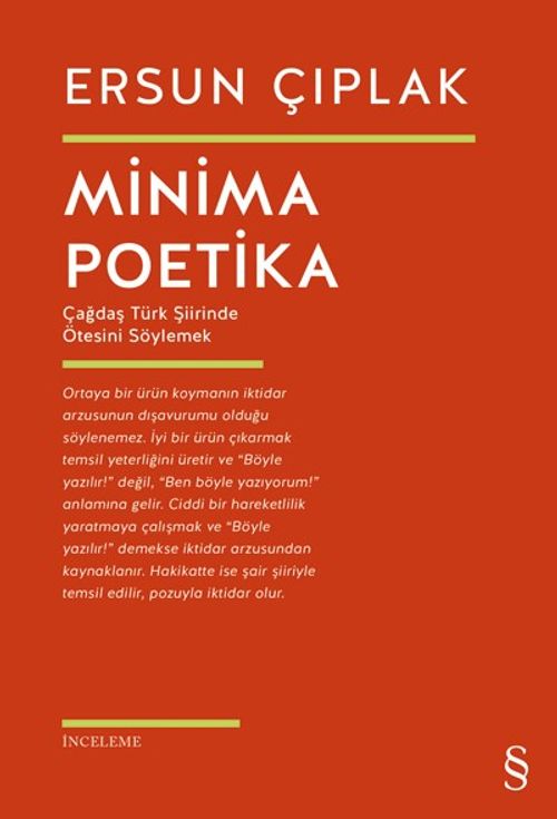 Minima Poetika & Çağdaş Türk Şiirinde Ötesini Söylemek