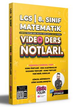 2022 LGS 8.Sınıf Matematik Video Ders Notları (Konu Anlatımı)