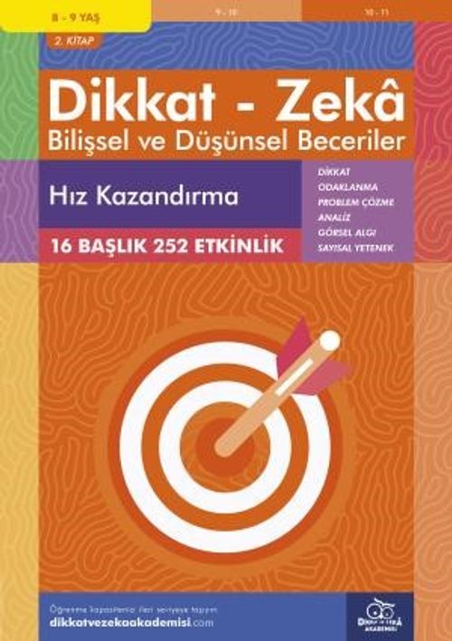 Hız Kazandırma (8 - 9 Yaş 2. Kitap, 252 Etkinlik) / Dikkat – Zeka & Bilişsel ve Düşünsel Beceriler