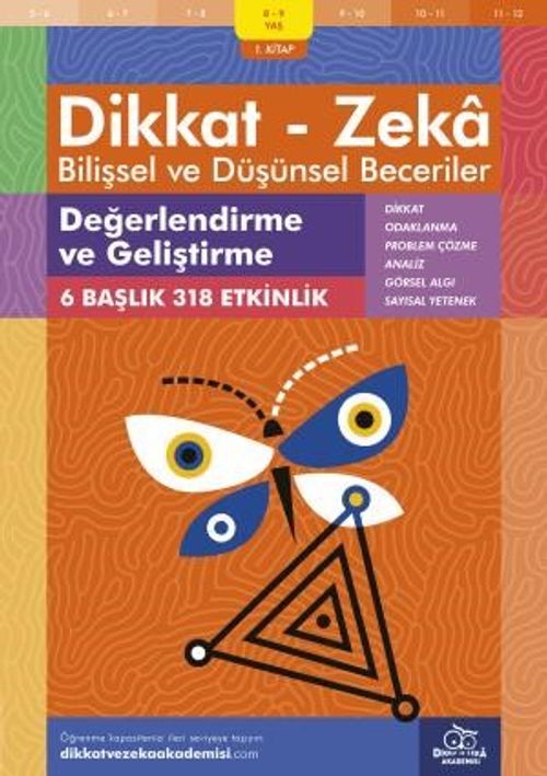 Değerlendirme ve Geliştirme (8 - 9 Yaş 1. Kitap, 318 Etkinlik) / Dikkat – Zeka & Bilişsel ve Düşünsel Beceriler