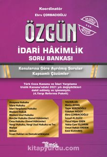 Özgün İdari Hakimlik Soru Bankası - Ebru Çorbacıoğlu