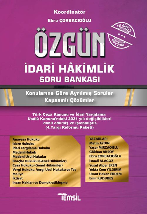 Özgün İdari Hakimlik Soru Bankası