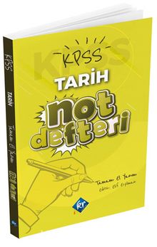 2022 KPSS Tarih Konu Anlatımlı Not Defteri - Elif Eryılmaz