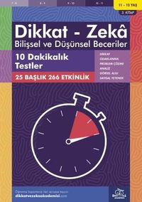 10 Dakikalık Testler (11 - 12 Yaş 3. Kitap, 266 Etkinlik) / Dikkat - Zeka & Bilişsel ve Düşünsel Beceriler