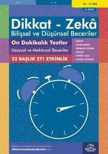 On Dakikalık Testler Uzaysal ve Mekansal Beceriler (10 - 11 Yaş 6. Kitap, 271 Etkinlik) / Dikkat - Zeka & Bilişsel ve Düşünsel Beceriler