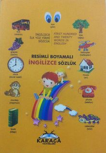 Resimli Boyamalı İngilizce Sözlük