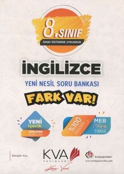 8. Sınıf İngilizce Yeni Nesil Soru Bankası Fark Var