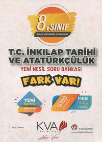 8. Sınıf T.C. İnkılap Tarihi ve Atatürkçülük Yeni Nesil Soru Bankası Fark Var