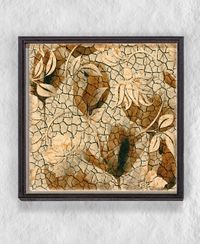 Full Frame Duvar Sanatları - Ahşap Desenler - Gül - Tekli (FF-DS236)