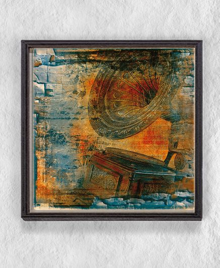 Full Frame Duvar Sanatları - Ahşap Desenler - Pikap - Tekli (FF-DS235)