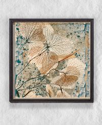 Full Frame Duvar Sanatları - Ahşap Desenler - Çicek  - Tekli (FF-DS233)