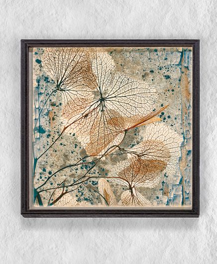 Full Frame Duvar Sanatları - Ahşap Desenler - Çicek  - Tekli (FF-DS233)