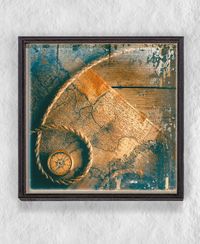 Full Frame Duvar Sanatları - Ahşap Desenler - Halat - Tekli (FF-DS232)