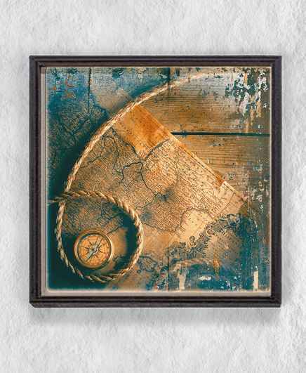 Full Frame Duvar Sanatları - Ahşap Desenler - Halat - Tekli (FF-DS232)