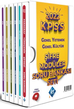2022 KPSS Genel Yetenek Genel Kültür Şifre Modüler Soru Bankası Seti Video Çözümlü