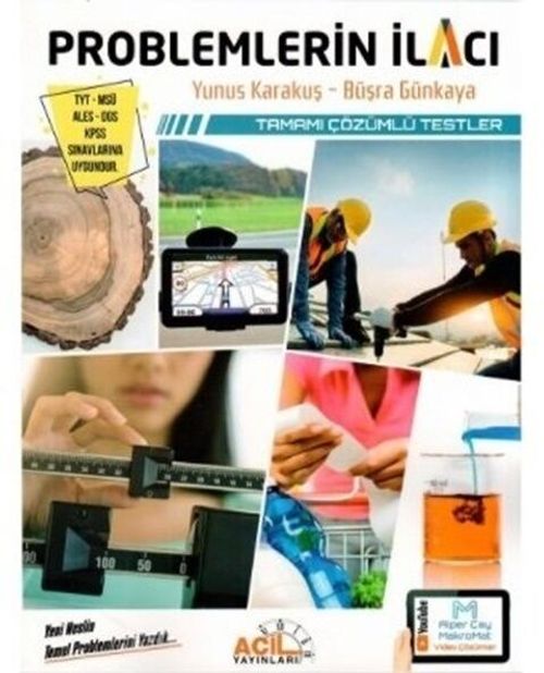 TYT MSÜ ALES DGS KPSS Problemlerin İlacı Tamamı Çözümlü Testler