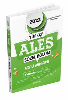 2022 ALES Türkçe Tamamı Çözümlü Soru Bankası - Kolektif