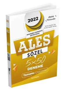 2022 ALES Sözel 5 Denemetamamı Çözümlü - Kolektif