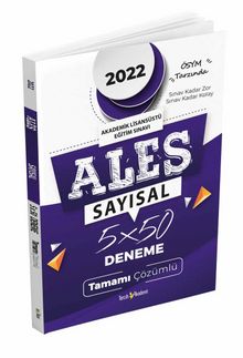 2022 ALES Sayısal Tamamı Çözümlü 5 Deneme - Kolektif