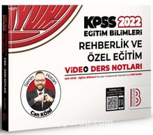 2022 KPSS Eğitim Bilimleri Rehberlik Video Ders Notları - Can Köni