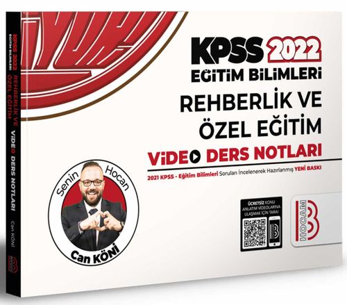 2022 KPSS Eğitim Bilimleri Rehberlik Video Ders Notları 