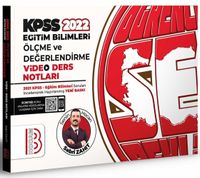 2022 KPSS Eğitim Bilimleri Ölçme ve Değerlendirme Video Ders Notları 