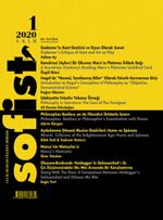 Sofist Uluslararası Felsefe Dergisi Sayı:1 Ekim 2020