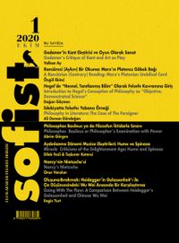 Sofist Uluslararası Felsefe Dergisi Sayı:1 Ekim 2020