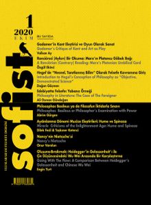 Sofist Uluslararası Felsefe Dergisi Sayı:1 Ekim 2020