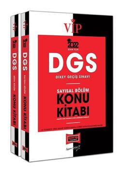 2022 DGS VIP Sayısal - Sözel Bölüm Konu Kitabı Seti