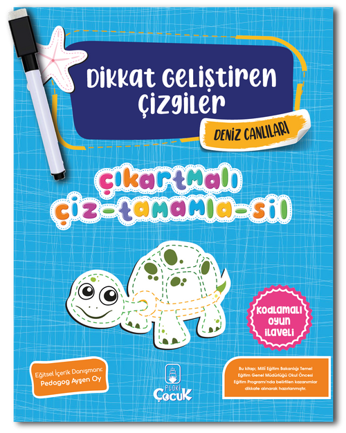 Dikkat Geliştiren Çizgiler / Deniz Canlıları