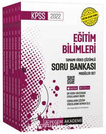 2022 KPSS Eğitim Bilimleri Tamamı Video Çözümlü Soru Bankası Modüler Seti - 6 Kitap - Kolektif