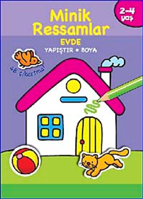 Minik Ressamlar Evde / Yapıştır-Boya (2-4 Yaş)