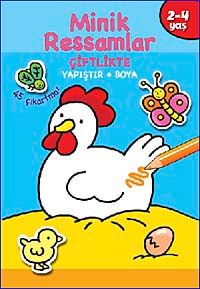 Minik Ressamlar Çiftlikte / Yapıştır Boya (2-4 Yaş)
