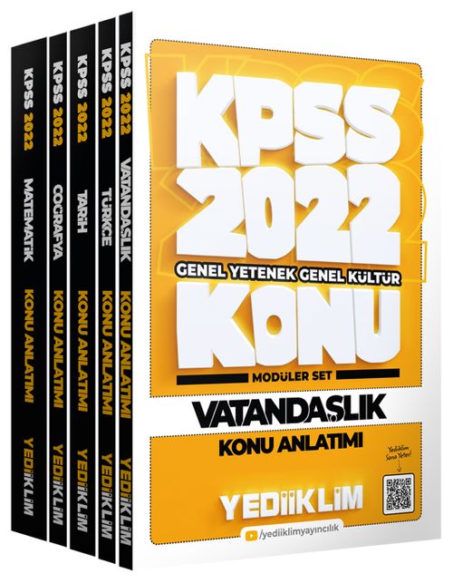 2022 KPSS Genel Yetenek Genel Kültür Konu Anlatımlı Modüler Set