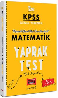 2022 KPSS Lisans Genel Yetenek Matematik Yaprak Test