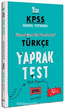 2022 KPSS Lisans Genel Yetenek Türkçe Yaprak Test