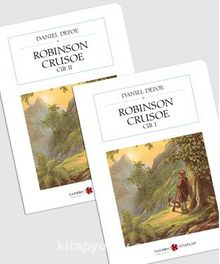 Robinson Crusoe (2 Cilt) (Cep Boy) (Tam Metin) - Daniel Defoe