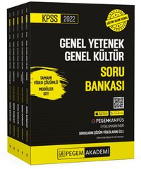 2022 KPSS Genel Yetenek Genel Kültür Tamamı Video Çözümlü Soru Bankası Modüler Set (5 Kitap)