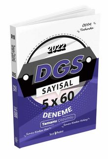 2022 DGS Sayısal 5x60 Deneme Tamamı Çözümlü - Kolektif